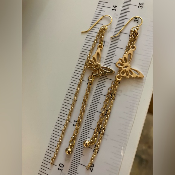 NWT AtriaMinerals butterfly earrings - Picture 2 of 2